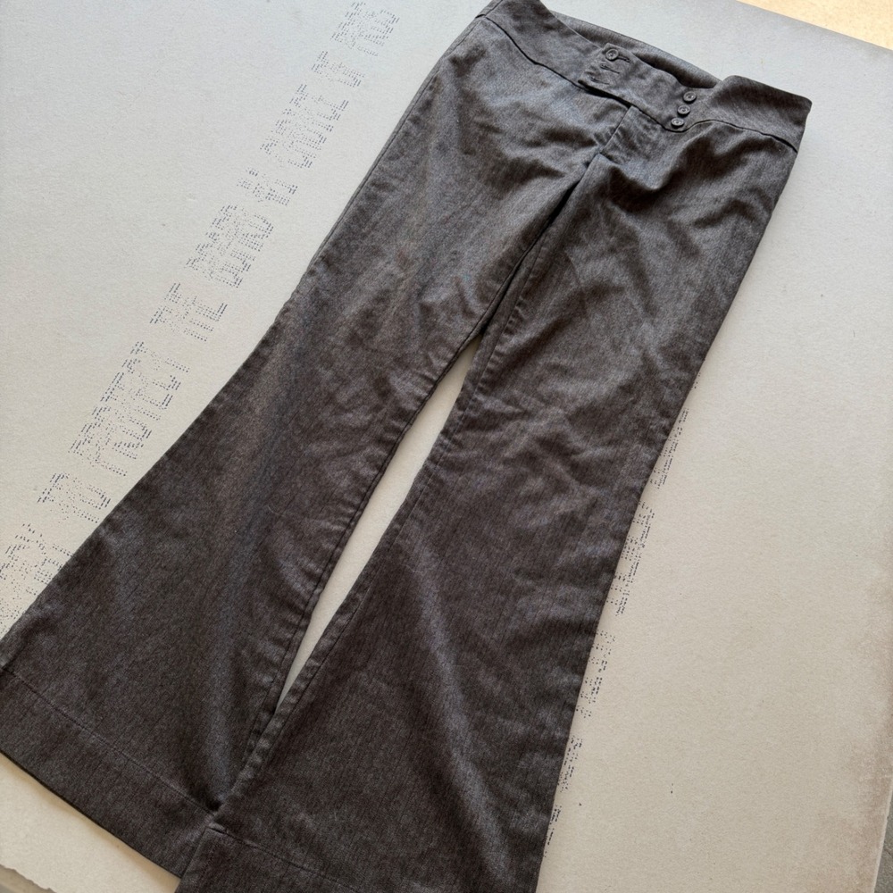 Y2K Maurices Herringbone Flared Trousers